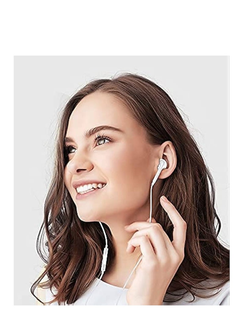 Generic - In-Ear Headsets For Apple iPhone 5/Samsung Mobile Phones With Mic White - Image 1