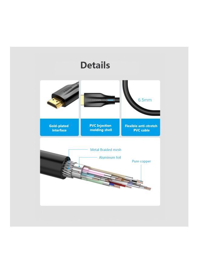 NIBEMINENT HDMI 2.1 Cable Black  - Image 5