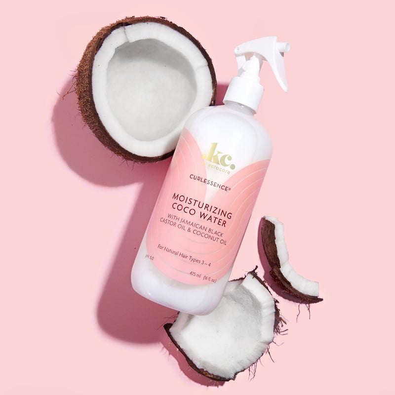 KeraCare Coconut Water - 16 oz - Light Hair Refresher Spray - Moisturizing and Hydrating - with Jamaican Black Castor Oil and Coconut Oil - Image 4