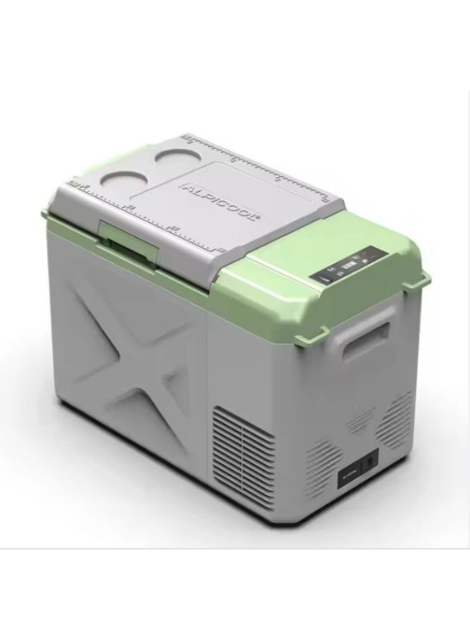 Alpicool Alpicool X25 Portable Car Fridge, 25L，Small Fridge with Compressor Cooling and Dual Power, Camping Accessories, -20°C Cooling Power! Keep Food Fresh, Enjoy Ice Drinks Anywhere , Perfect for Extended Travel & Outdoor Camping - Image 1