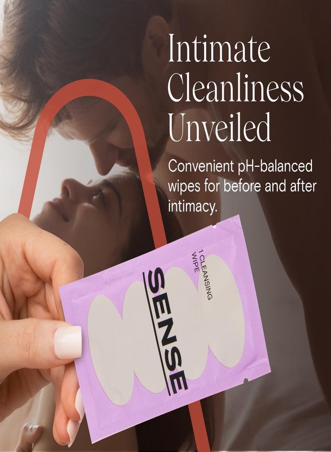 Sense Cleansing Wipes (12 Pack Individually Wrapped pH Balance Wipes for Women - Made in the USA, Flushable Wipe, On-The-Go Before and After Freshness Intimate Wipe, Feminine Care - Image 4