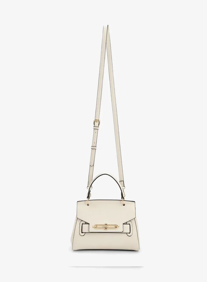 بابريكا Textured Satchel Bag With Top Handle