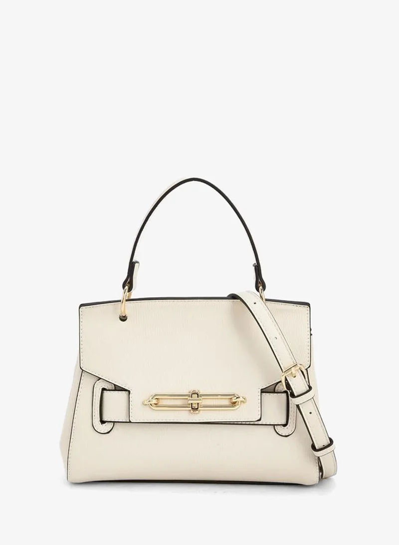 بابريكا Textured Satchel Bag With Top Handle