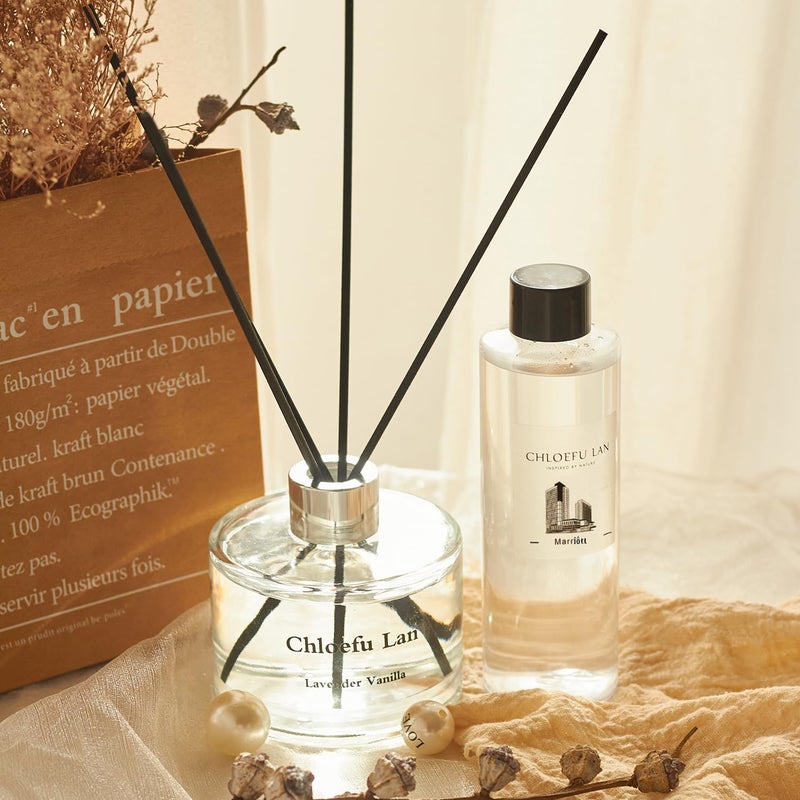 Chloefu LAN Hotel Scented Oil Diffuser Refill 200ml/6.76 fl oz Natural Essential Scented Oil - Best for Aromatherapy, SPA and Home, 0% Alcohol, Unique Blend to Promote Sleep & Relieve Stress - Image 3