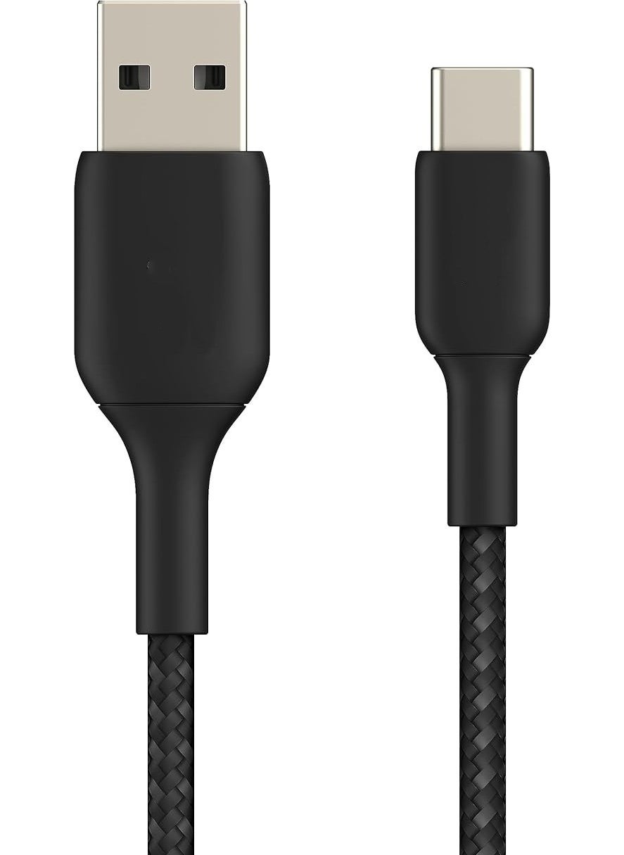 Hiqonic - Type-C To USB Black 3.0A Cable, 1 Meter Compatible with Android and iPhone 15 Models - Image 1