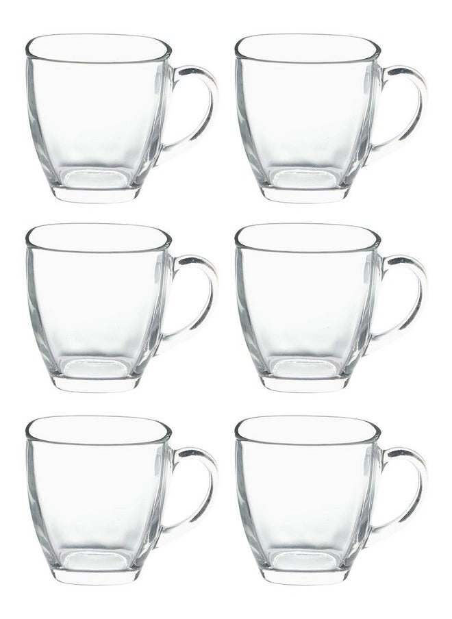 Luminarc Luminarc Carina Rainbow Cup and Saucer Set, 12 Pieces, Multicolour, Glass  - Image 1