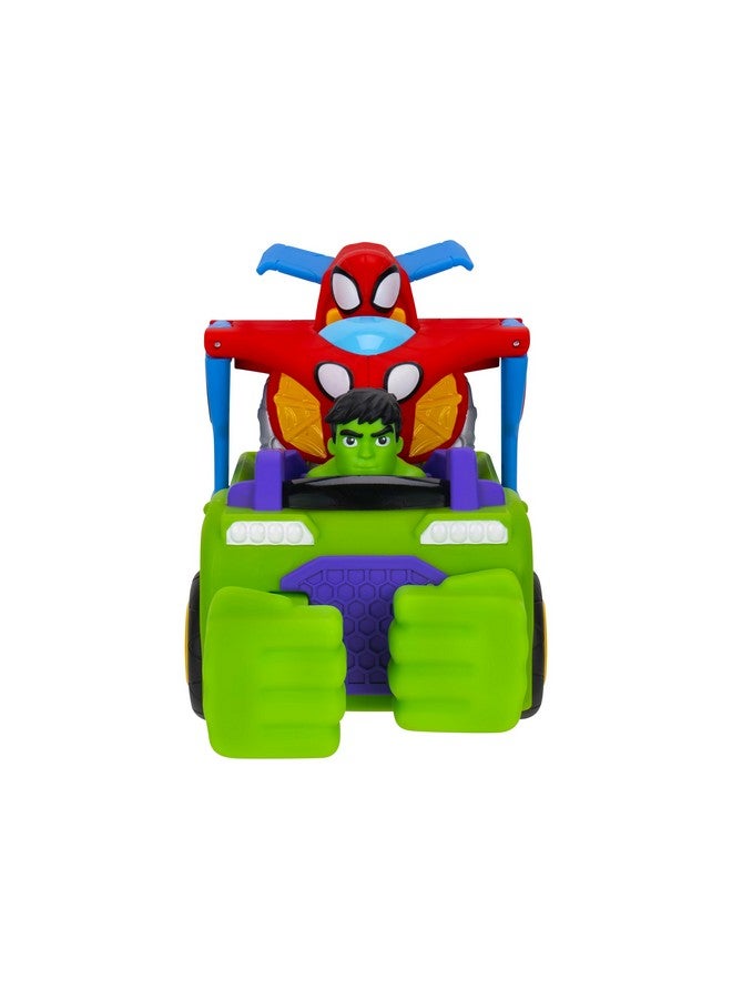 SPIDEY AND HIS AMAZING FRIENDS سبايدي وأصدقاؤه المذهلون - دبابه مارفل بالتعاون مع دبابه هالك سماش 6 إنش وطائرة سبايدي 4 إنش - Image 2