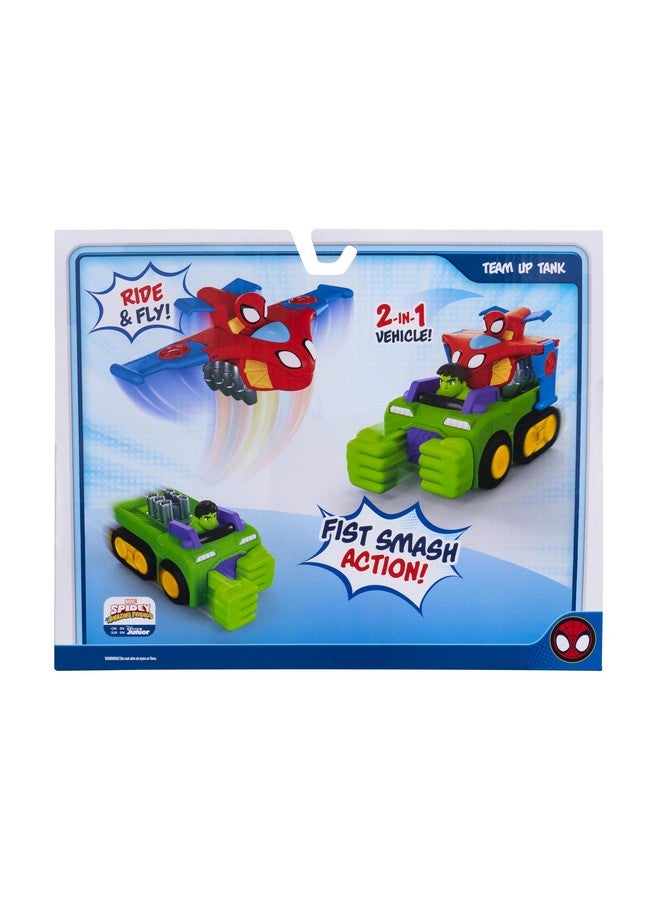 SPIDEY AND HIS AMAZING FRIENDS سبايدي وأصدقاؤه المذهلون - دبابه مارفل بالتعاون مع دبابه هالك سماش 6 إنش وطائرة سبايدي 4 إنش - Image 3