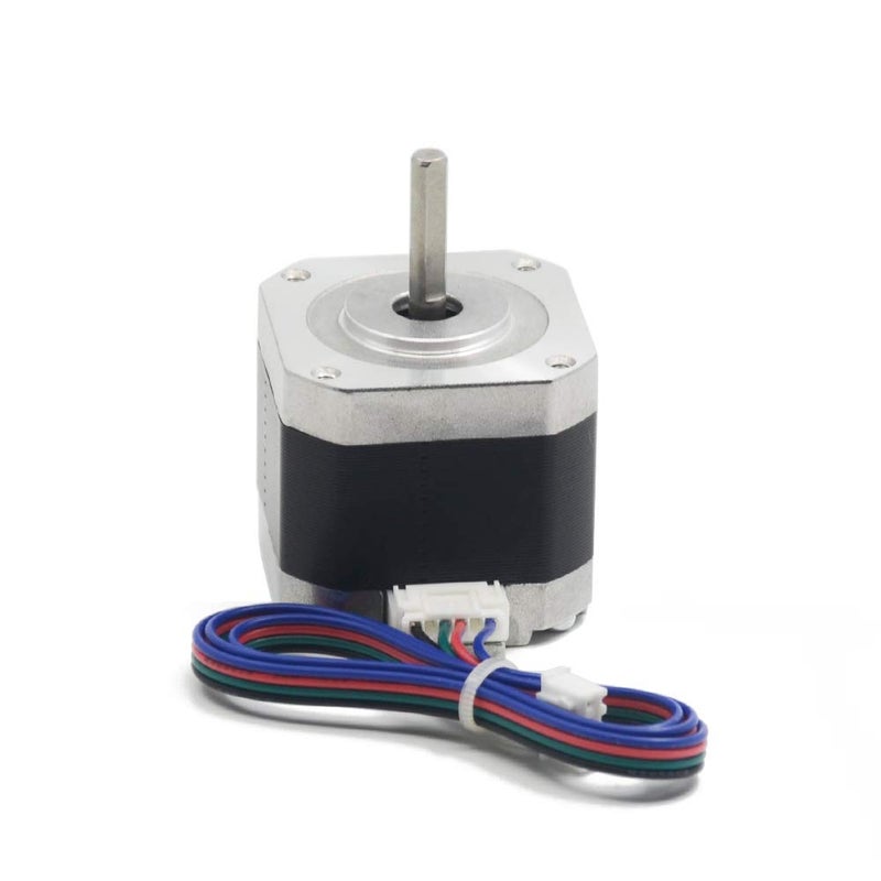 Iverntech Nema 17 Stepper Motor 42x40mm Body Bipolar 1.5A 400mN.m 2 Phase 4 Wires 1.8 ° for 3D Printer or CNC Machine with 1M Motor Cable - Image 1