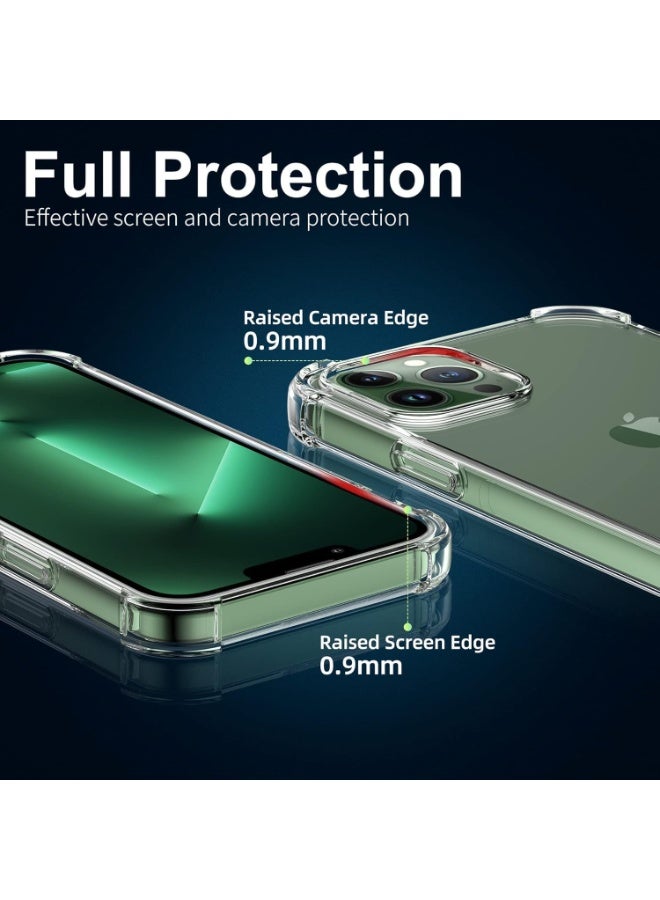 Muzz Back Cover for iPhone 13 Pro Transparent Mobile Back Case Shock Proof Design Camera Edges Protection Crystal Clear Phone Case Silicon Soft TPU (iPhone 13 Pro) - Image 4