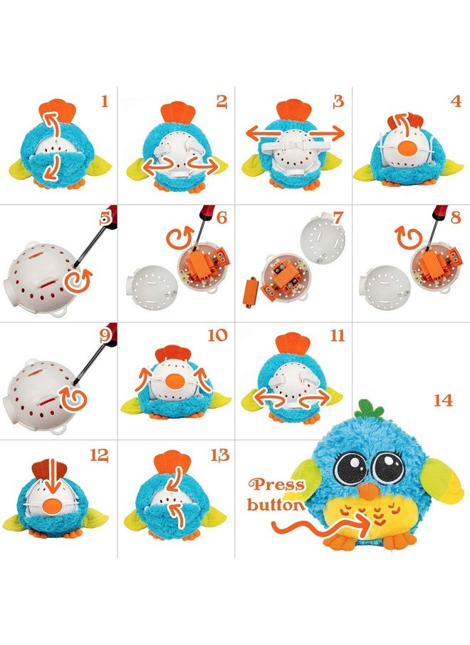 KiddoLab Baby Toys 6 To 12 Months & Up - 'Mr. Blue' Dancing & Singing Bird - Sound & Touch Activated Musical Toy For Boys & Girls - Ideal Gift For Infants, Babies & Toddlers  - Image 4