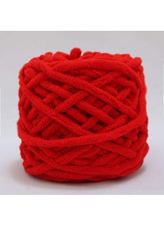 Ice Cream Striped Soft Thick Yarn Handmade Diy Knitted Scarf Yarn Ball Crochet Hook Slipper Self-knitted Ball 11 Red.