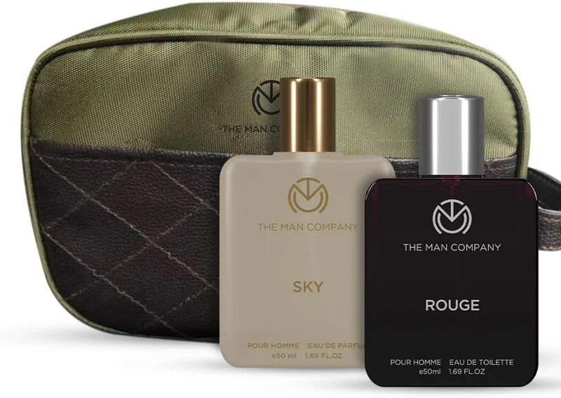 ذا مان كومباني طقم هدايا عطر للرجال -  مل ×  | عطر يدوم طويلاً | طقم فاخر له | سكاي ورو