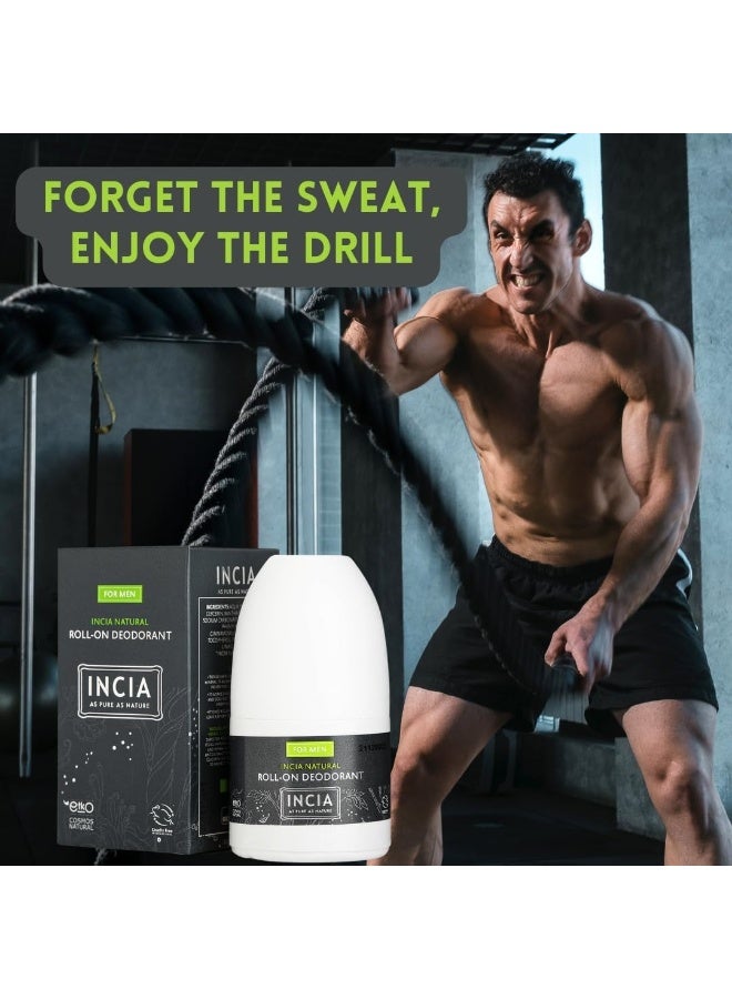 إنسيا مجموعة مزيل عرق طبيعي دوار للرجال والبشرة الحساسة - نباتي، خالٍ من الألومنيوم، خالٍ من البارابين، خالٍ من القسوة - عطر طبيعي منعش، حماية تدوم طويلاً، تركيبة غير لزجة - عبوة كومبو من قطعتين × 50 مل - Image 5