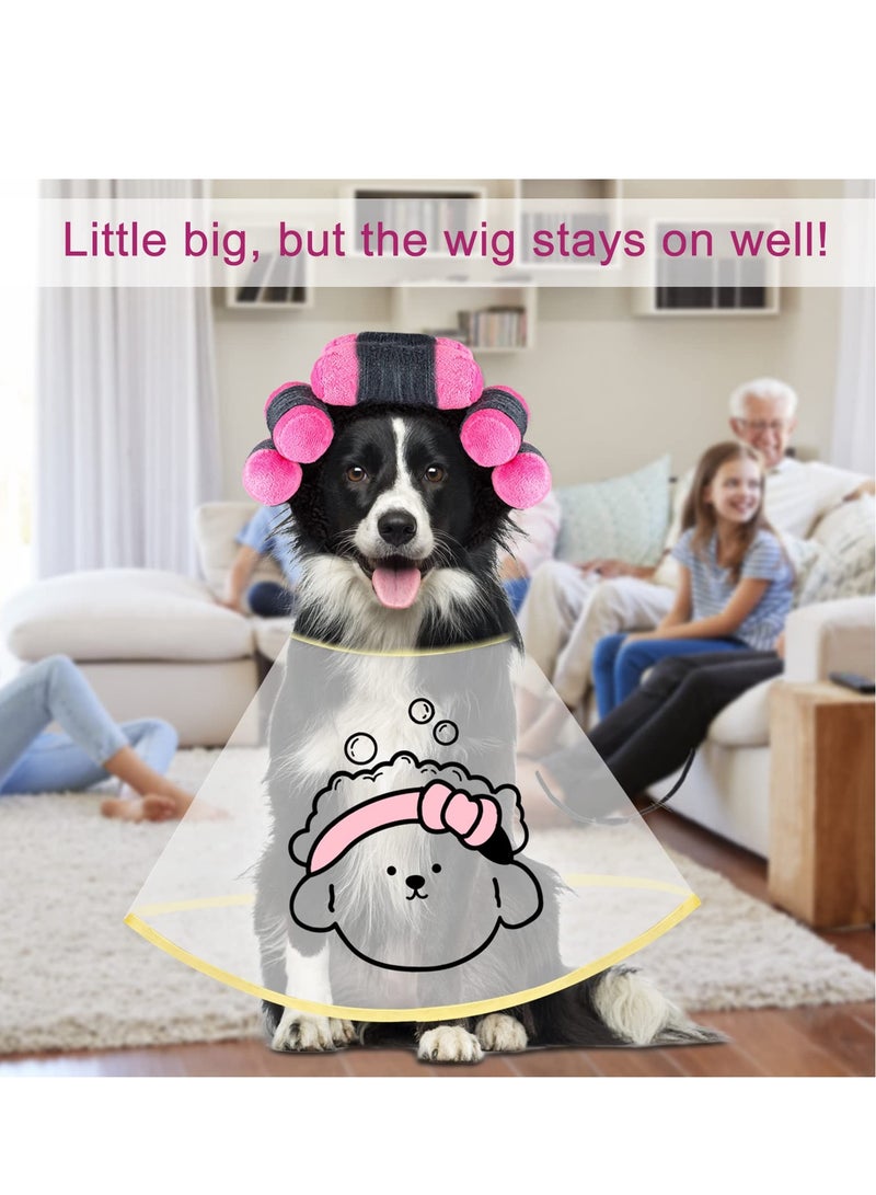 KASTWAVE Pet Costume, Costume Cosplay Wigs for Cats and Dogs, Curly Hair, Photo Shoots Idea Adjustable Pet Wigs, for Parties Festivals Dog Hats for Small Medium and Large Dogs - Image 4