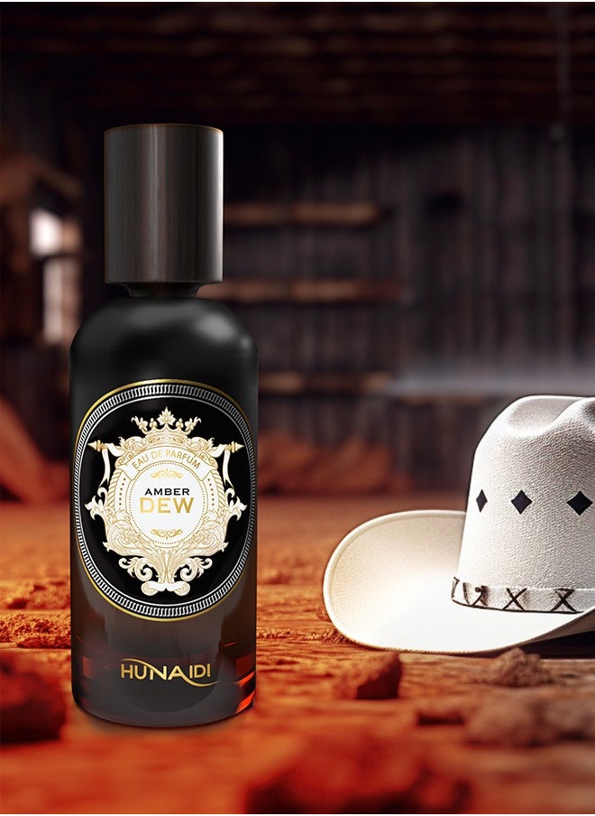 Al Hunaidi Perfumes - Amber Dew By HUNAIDI Perfumes for Men | Eau De Parfum for Men 100ml | Long Lasting Perfume for Men | Rich Arabic Fragrance With Citrus and Woody Notes - Image 1