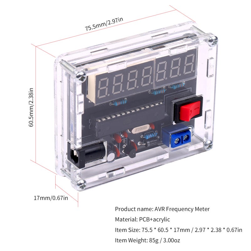 Frequency Meter 7-Bit Precision Resolution - Automatic Range Conversion Frequency Counter for Professional Frequency Measurement - Image 4