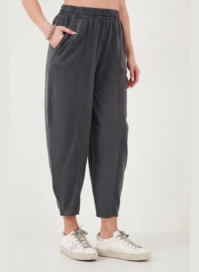 Lela  Lela Relaxed Fit High Waist Tapered Leg Trousers Women's Pants 668YP5456 for Women | Best Price UAE