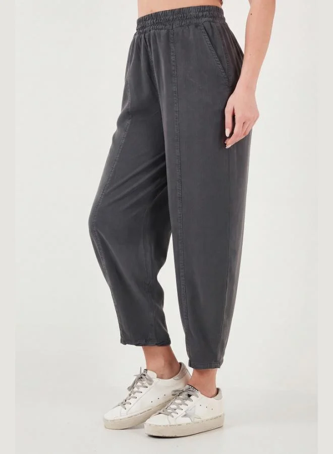 Lela  Lela Relaxed Fit High Waist Tapered Leg Trousers Women's Pants 668YP5456 for Women | Best Price UAE