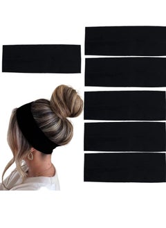 6 Pcs Black Headbands for Women Hair Cotton Headband Non-slip Stretchy Elastic Head Wrap Holder Hair Accessories - pzsku/Z91FF8041EE7CB5AE0637Z/45/_/1731590057/d16fcd09-3024-4faa-a0eb-8dfdde3212d2