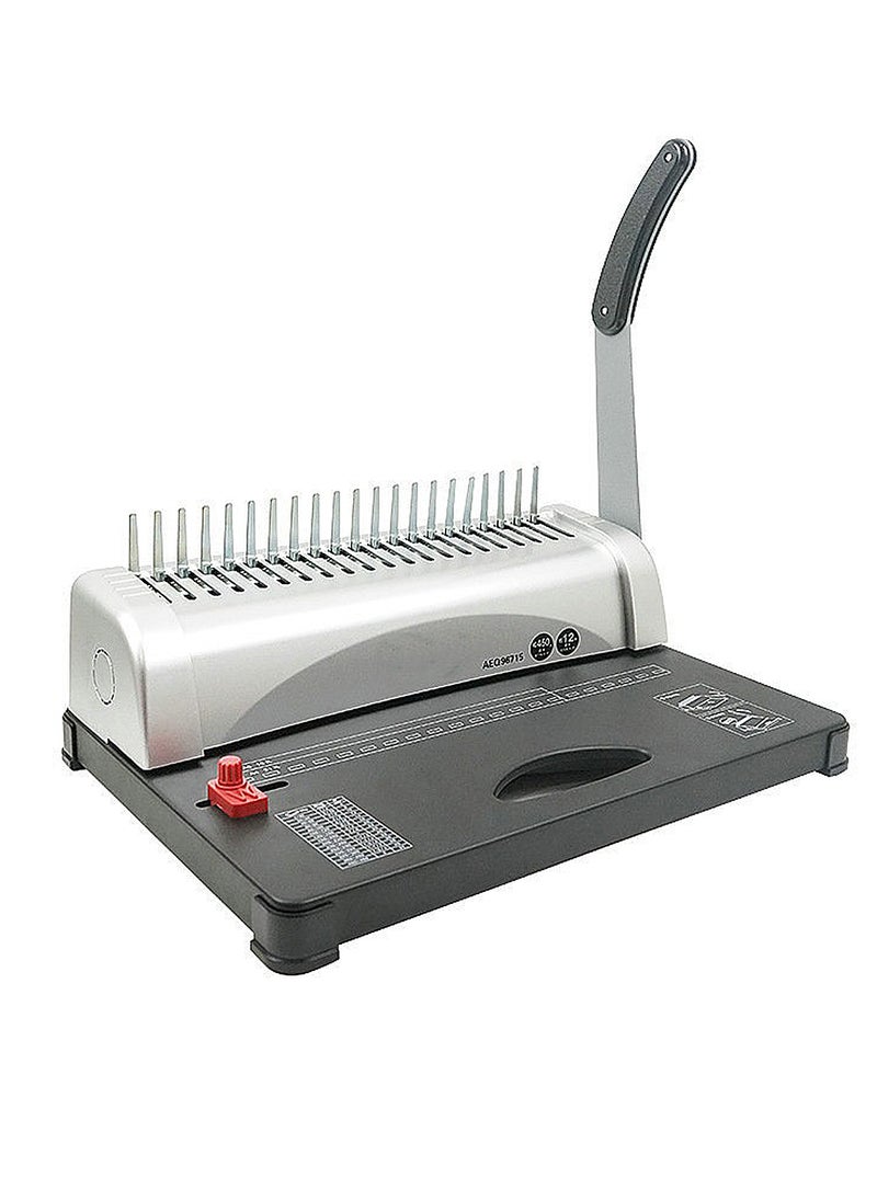 Kidle - Binding Machine, Comb Binding Machine 21-Holes Binding 450 Sheets, Book Binder Machine with 100 PCS 3/8'' Comb Binding Spines, for Letter Size, A4, A5 - Image 1