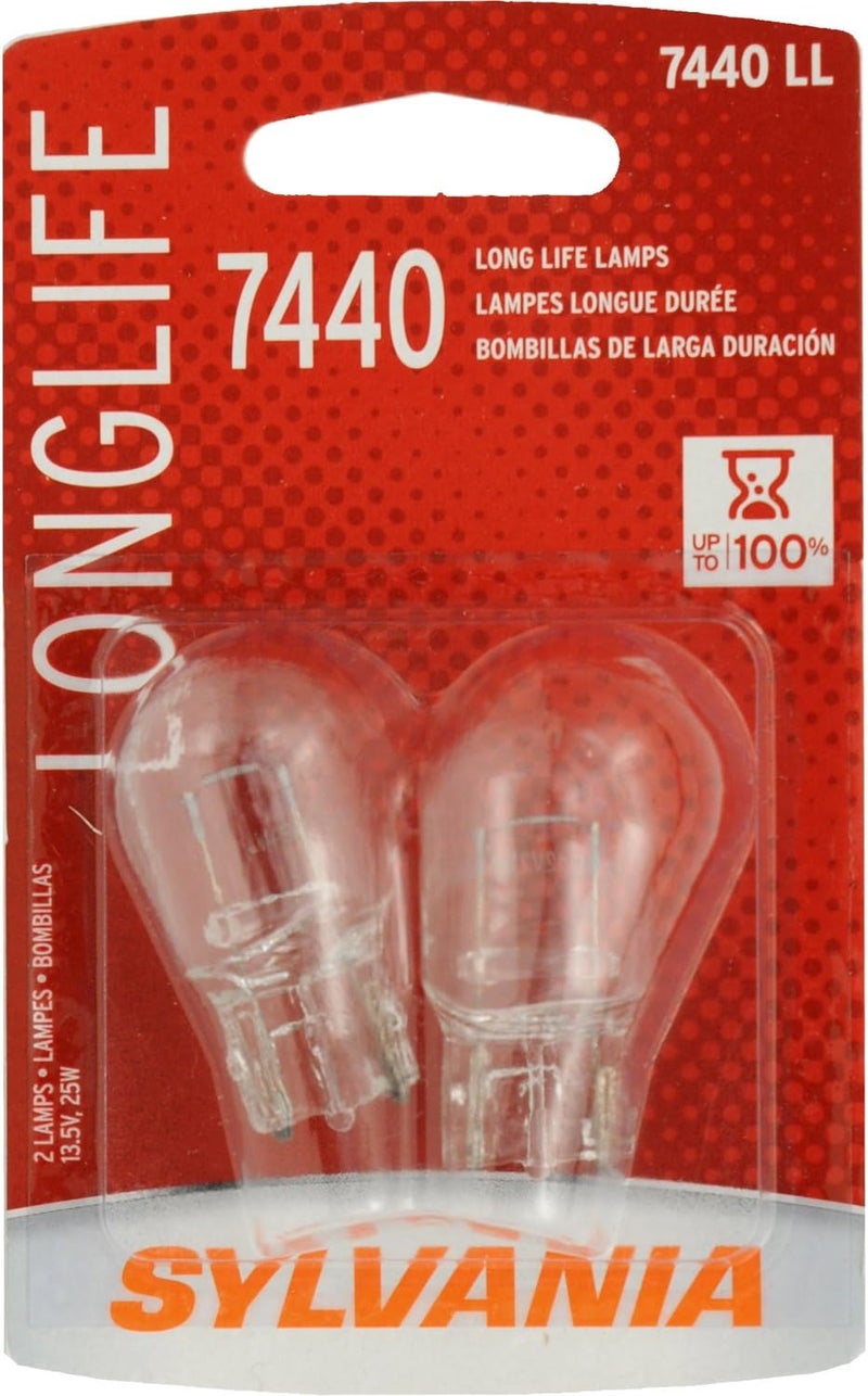OSRAM SYLVANIA 7440 Long Life Miniature Bulb (Contains 2 Bulbs) - Image 1