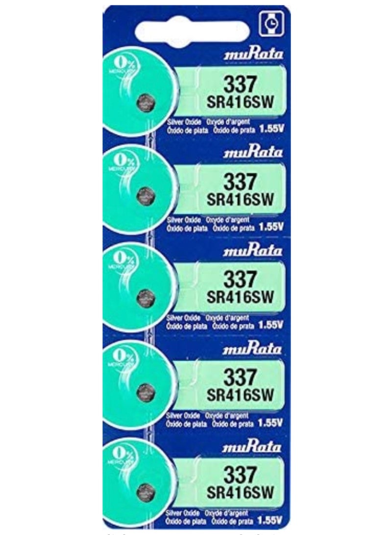 5 Pieces 337 Battery