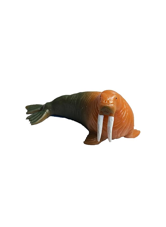 macmerise Galaxy Arctic Walrus Realistic Toy Figure With Long Tusks And Flippers - Image 5