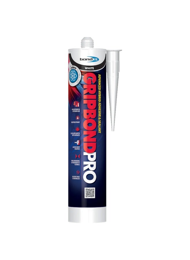 Bond It Bond-It Gripbond Pro Hybrid High Tack Sealant and Adhesive (White, EU3) - Image 2