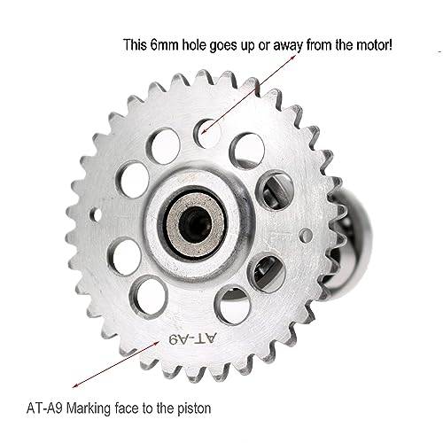 Glixal GY6 125cc 150cc 160cc 180cc High Performance Racing Camshaft for 152QMI 157QMJ Based Engine Scooter Moped ATV Go-Kart (A9) - Image 2