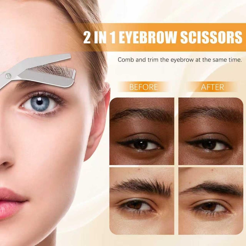With eyebrow scissors, unisex finishing beauty tool set - Image 2