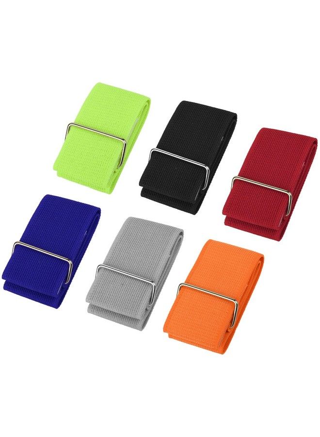 COSMOS 6 Pcs 3Legged Race Bands Elastic Race Straps With Assorted Color For Backyard Relay Game Party Game Carnival Field Day Outdoor Fun - Image 2