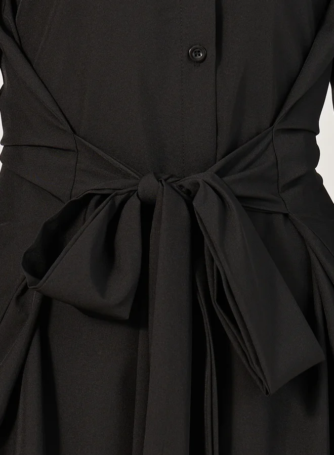 Styli Belted Midi Shirtdress