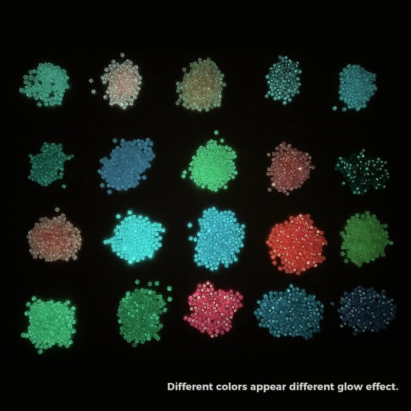 Forever young Glow in The Dark Diamond Painting Beads for Diamond Dots Accessories, 20 Colors Square Diamond Painting Drills Flatback Rhinestones for Crafts, Diamonds for Diamond Painting Bead Art Gem Art, 4000PCS - Image 3