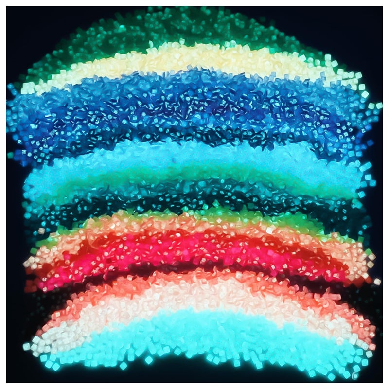 Forever young Glow in The Dark Diamond Painting Beads for Diamond Dots Accessories, 20 Colors Square Diamond Painting Drills Flatback Rhinestones for Crafts, Diamonds for Diamond Painting Bead Art Gem Art, 4000PCS - Image 1