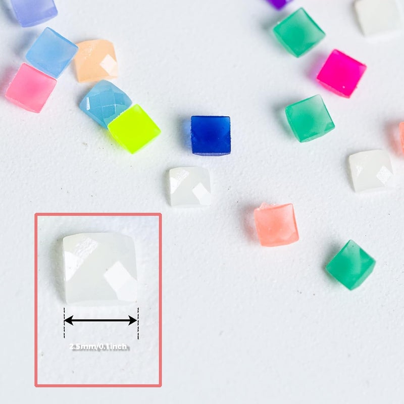 Forever young Glow in The Dark Diamond Painting Beads for Diamond Dots Accessories, 20 Colors Square Diamond Painting Drills Flatback Rhinestones for Crafts, Diamonds for Diamond Painting Bead Art Gem Art, 4000PCS - Image 4