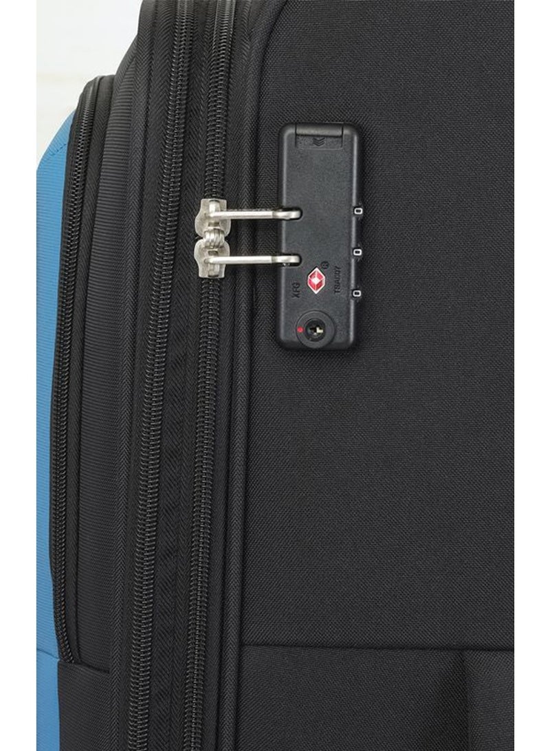 AMERICAN TOURISTER Seville Suitcase, Check-in Size 69 cm / 25 inch, 4 Wheels, Soft Top, Polyester, Black|TSA Lock|Front Storage Compartment|Inner Mesh Zippered Pocket - 3 Years International Warranty - Image 5