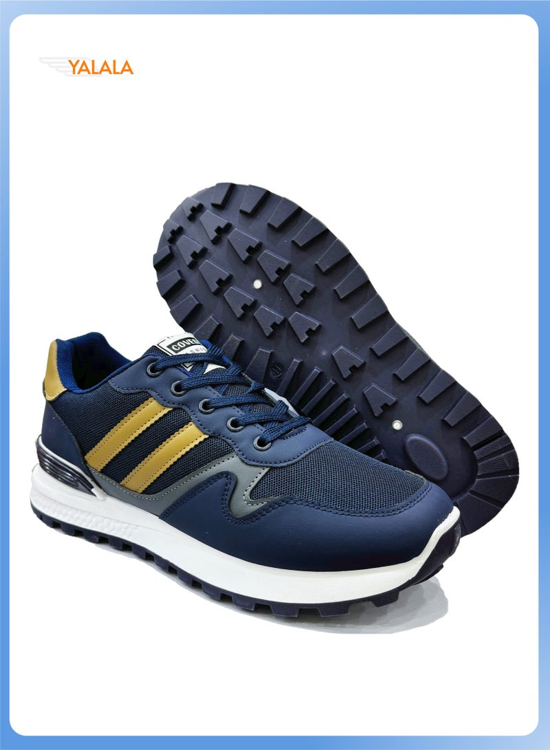 YALALA Men's Classic Mesh Running Shoes | Fashion Stylish Sneakers Shoes, Breathable Ultra Lightweight Anti-slip Soft Sole, Good for Walking Running Jogging Sports Outdoor Gym Athletic Activities  - Image 3
