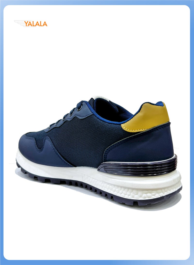 YALALA Men's Classic Mesh Running Shoes | Fashion Stylish Sneakers Shoes, Breathable Ultra Lightweight Anti-slip Soft Sole, Good for Walking Running Jogging Sports Outdoor Gym Athletic Activities  - Image 2