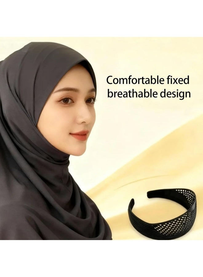 ربطة شعر للحجاب - ربطة شعر خاصة تُلبس تحت الحجاب بتصميم مانع للانزلاق، ربطة شعر آمنة ومريحة للنساء - Image 3