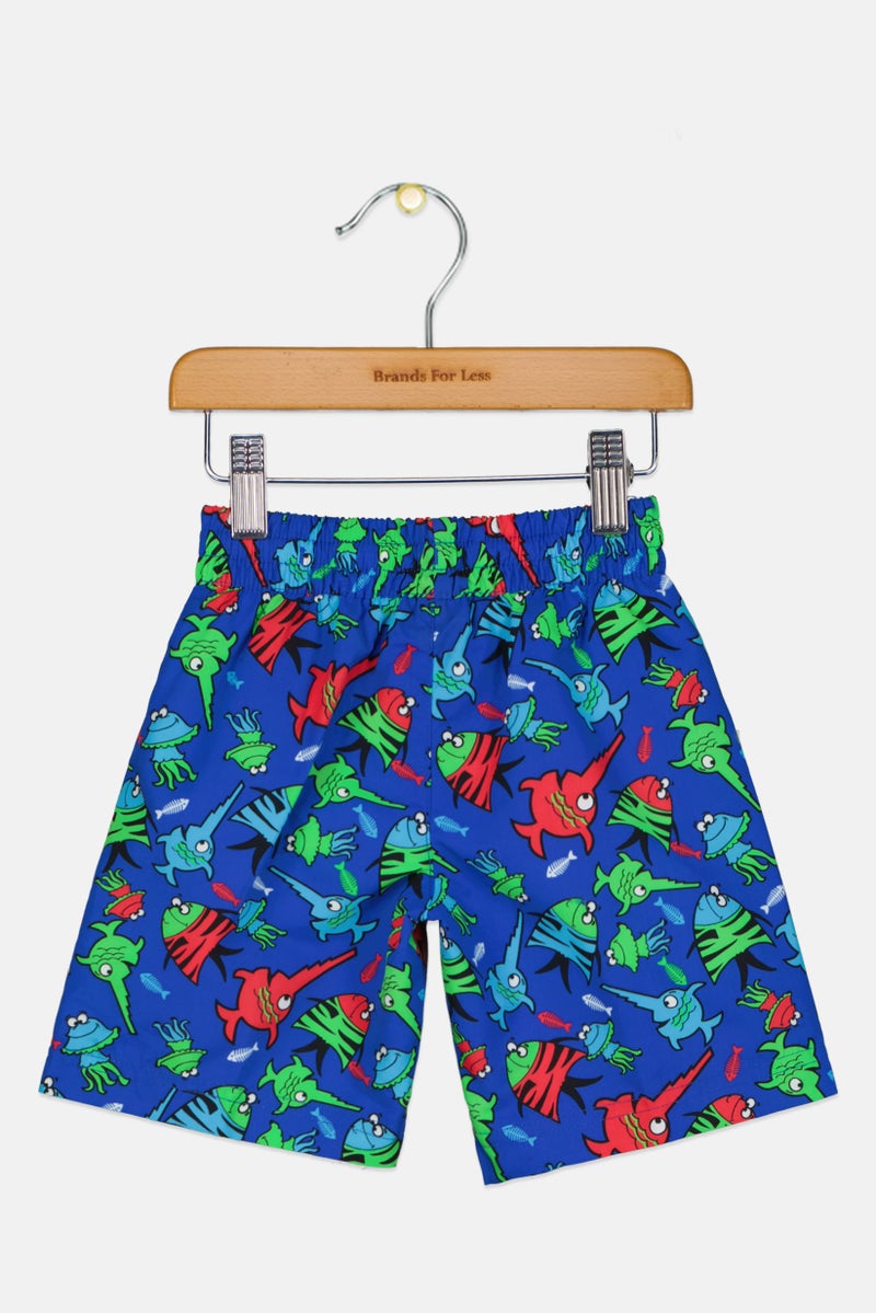 ZOGGS Toddlers Boy Graphic Print Board Shorts, Multicolor - Image 2