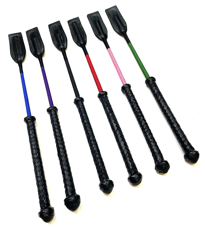 PETS TRIANGLE 45 CM Genuine Leather Braided Stick for Dog Walking and Dog Training (Fuchsia) - Image 3