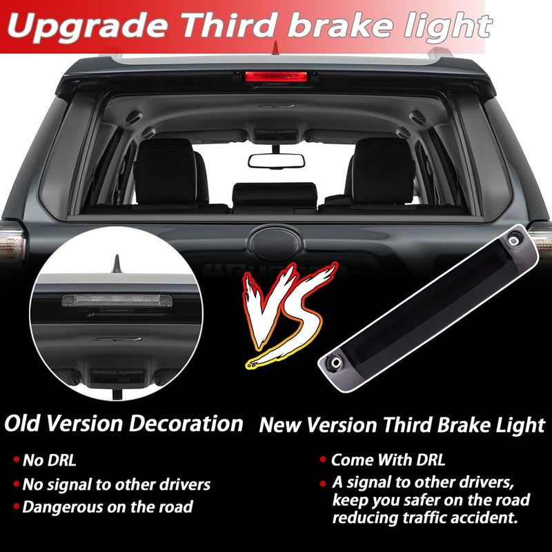 BINQIGOO Smoked Lens 9-LED Third Brake Light Assembly for Toyota Models - Image 3