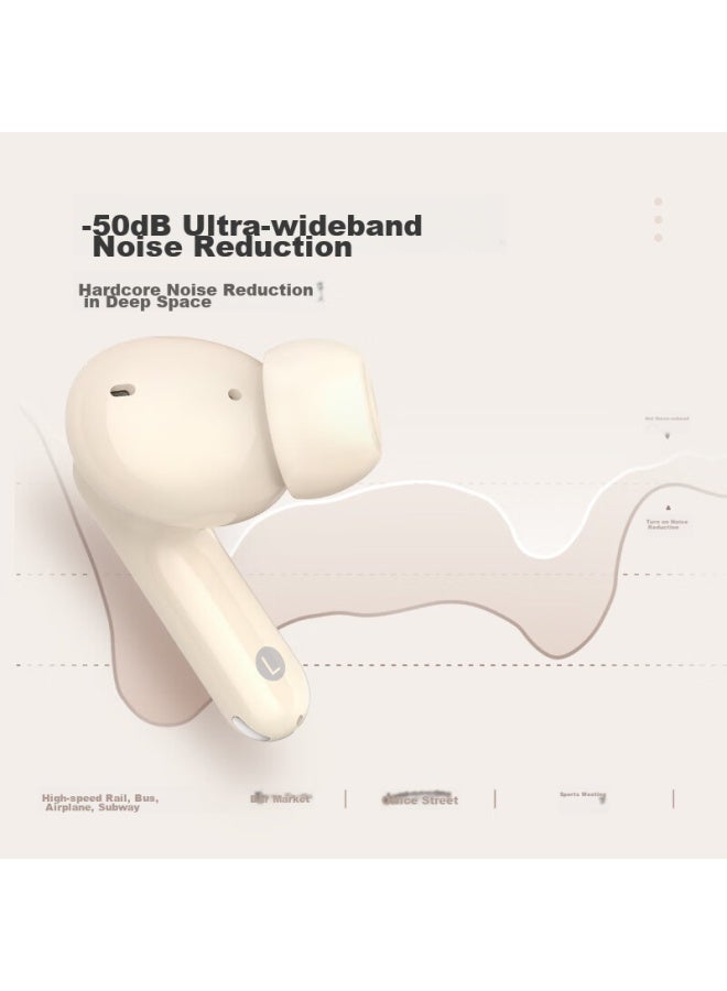 ميلان Meilan Blus3pro سماعات رأس بلوتوث بإلغاء ضوضاء نشط، تخفيض ضوضاء عميق 50db + مكالمات واضحة، صوت عالي الدقة Hifi، عمر بطارية طويل، متوافق مع Apple وMeizu - Image 2