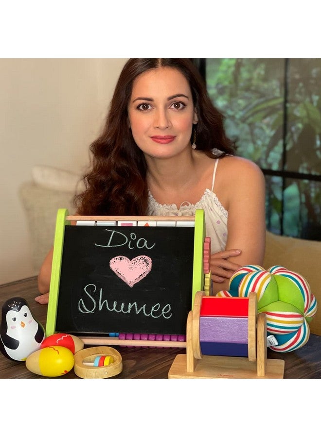 Shumee 2-In-1 Wooden Lacing & Pegging Toys- Safari Animal Themed | 2 Years+ | Eco Friendly & Safe | Organic & Non Toxic | Focused Play - Image 2