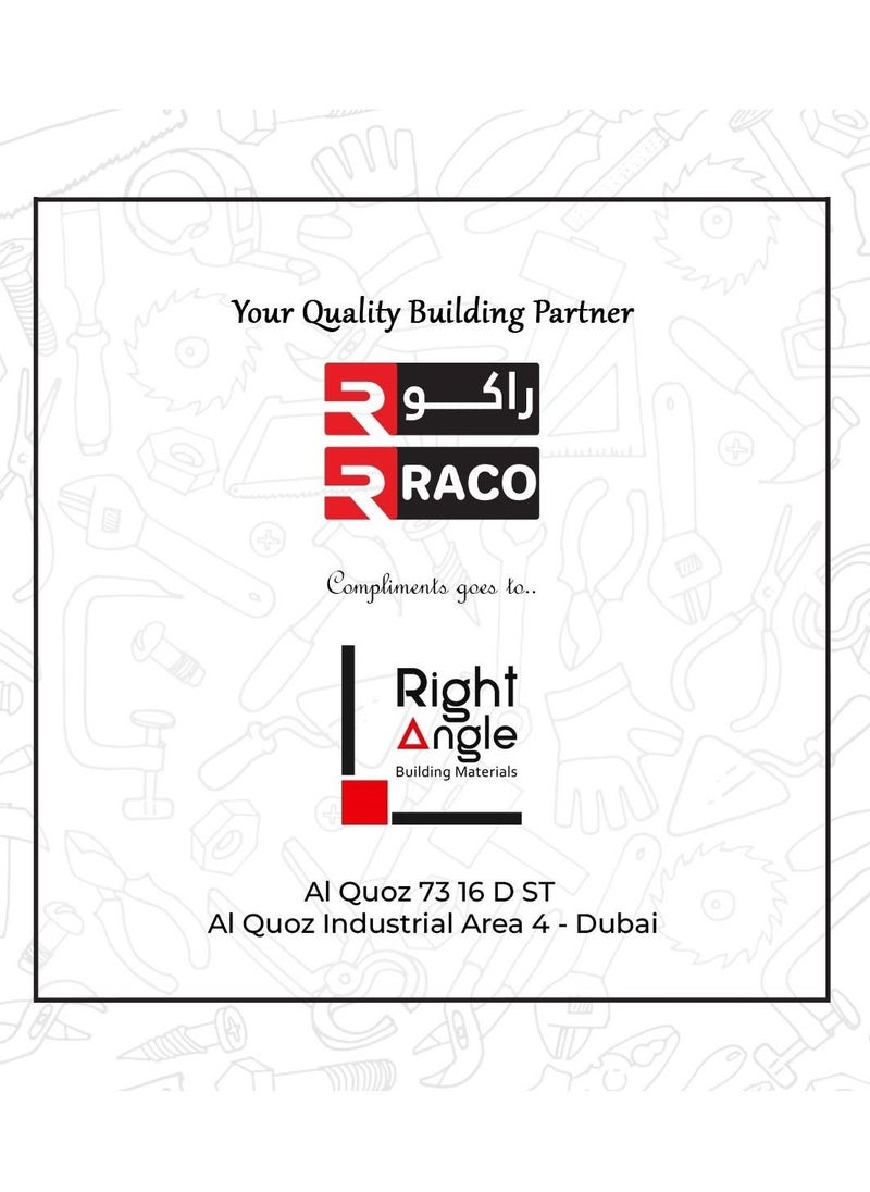 RACO - RACO Industrial Coverall Long Sleeves Pre-Shrunk 190GSM 100% Twill Cotton M - Image 1