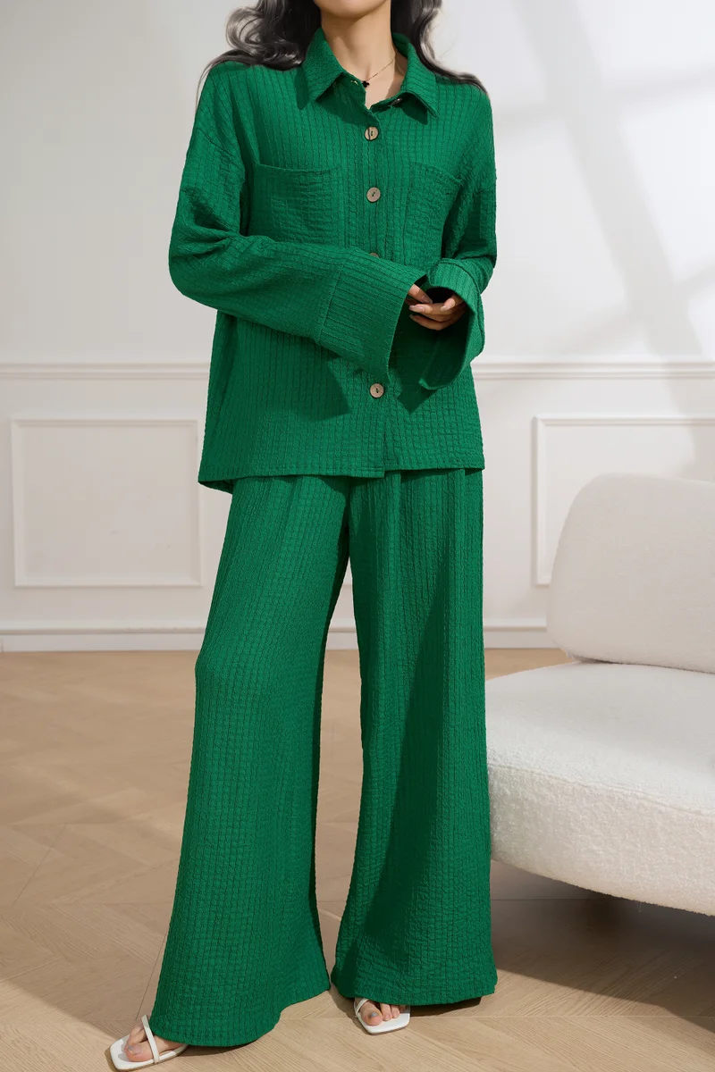 Hassal  Emerald Two Piece Suit Dark for Women | Best Price UAE