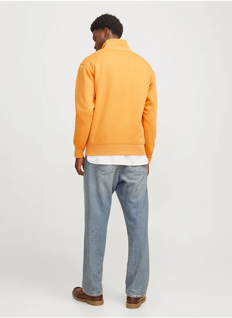 JACK & JONES Quarter Zip Knitted Sweater