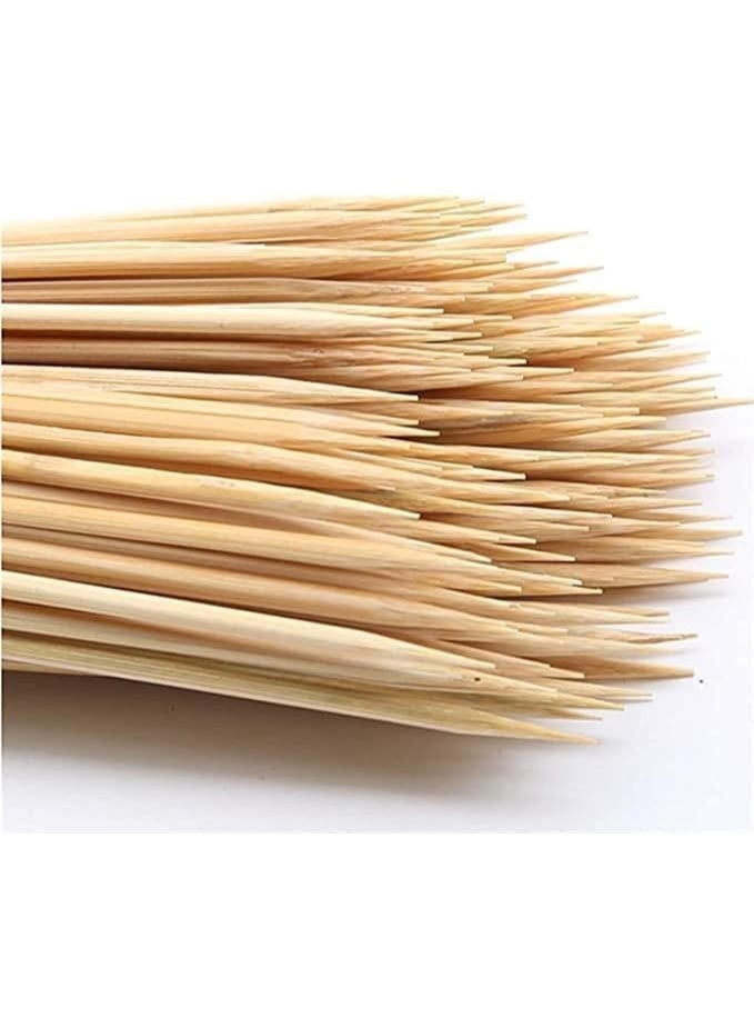 Natural Wooden BBQ Skewers, Pack of 40, Long - Image 1