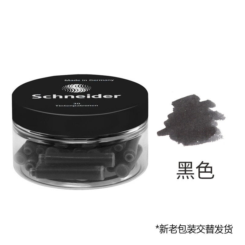 Generic Schneider Fountain Pen Ink Refills 30-Pack Blue 6600 Black 6611 Black 6701